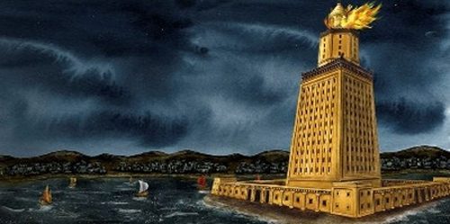 The Lighthouse of Alexandria underwent many repairs due to earthquakes