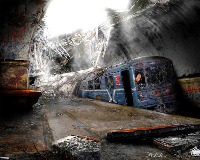 Public transportation systems in cities will collapse within a day.