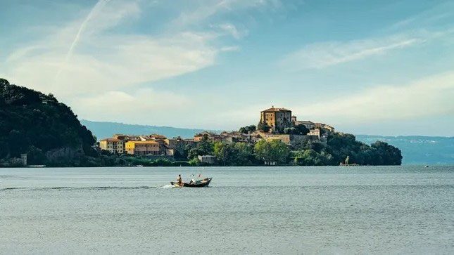 Archaeologists found the small statue underwater in Italy's Lake Bolsena