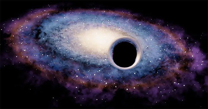 Black holes twist, bend, and distort space-time.