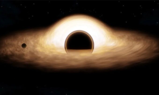 A black hole can have relatively little effect or completely destroy Earth depending on its mass and position.