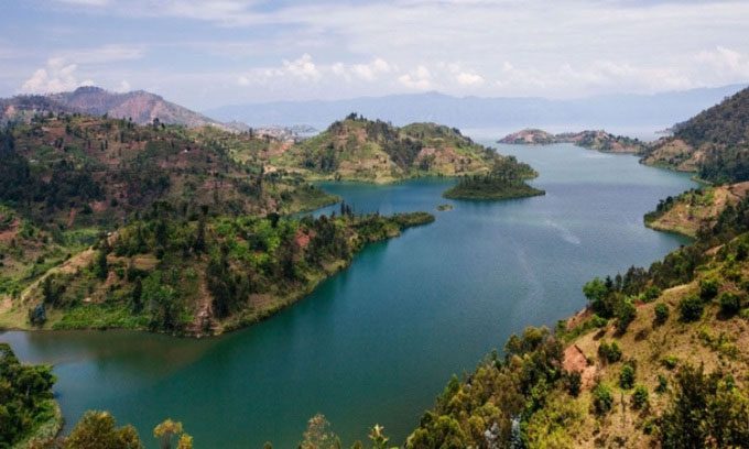 Lake Kivu in Africa