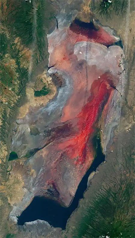 In fact, Lake Natron is a stagnant body of water.