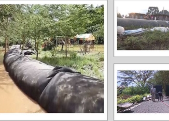 kenyan people protect assets effectively with rubber dam water barrier 135981