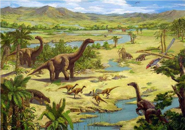 This event also marks the emergence of early dinosaurs.