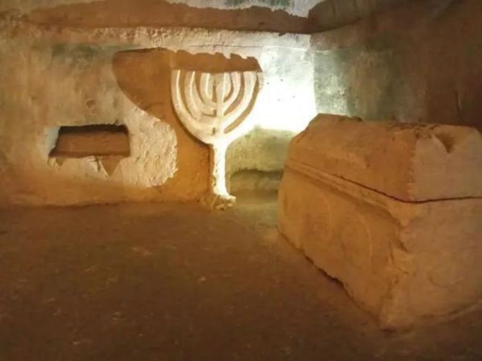 Inside another tomb near the area recently explored by archaeologists.