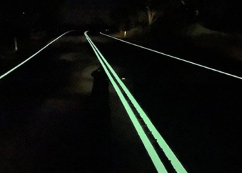 light path divider at night in australia 136091