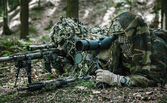 A sniper's scope is like a telescope, capable of magnifying targets.