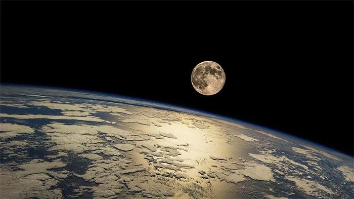 The Moon is gradually drifting away from Earth at a rate of 3.82 cm per year.