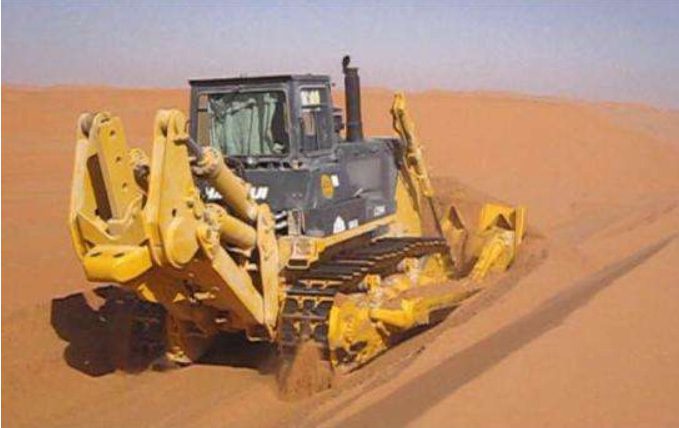 Excavators cannot be used to measure the depth of the Sahara Desert.