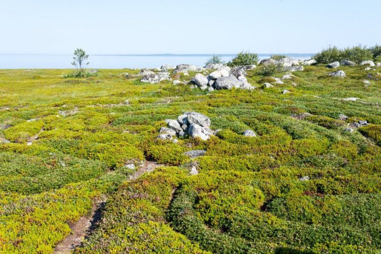 The stone labyrinth on Bolshoi Zayatsky Island is an intriguing destination in Russia.