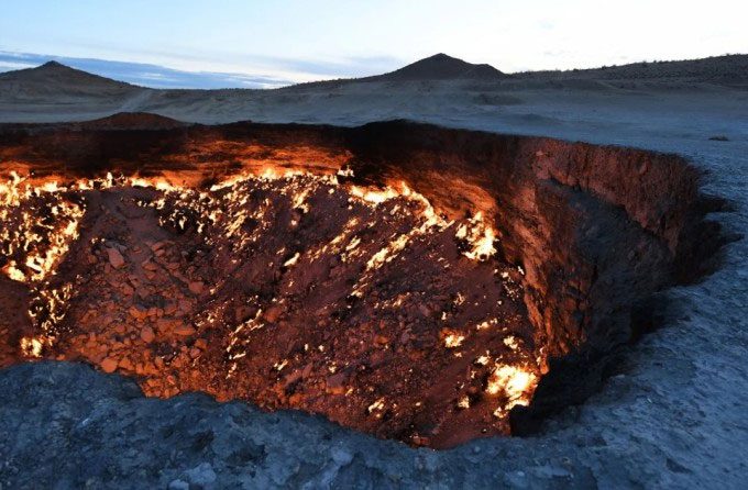 The Darvaza Crater has been burning for decades.