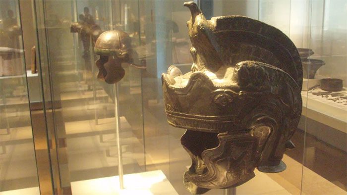 Helmet of a female gladiator