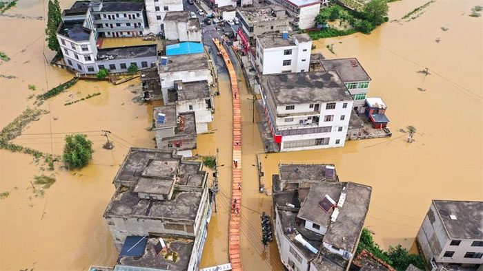 Another byproduct of climate change is heavy rainfall.