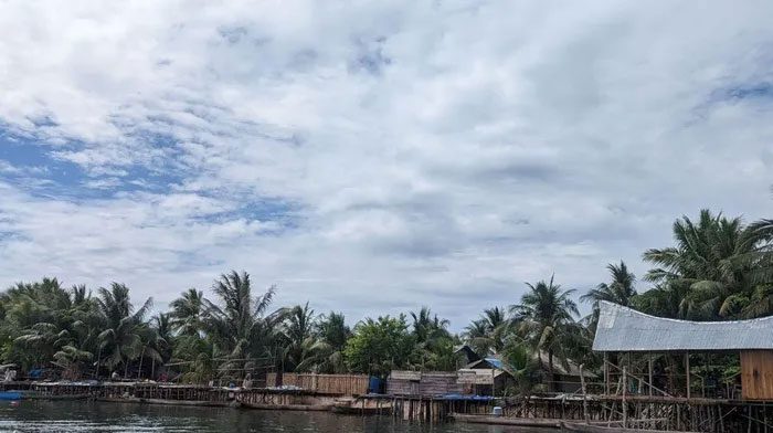 A village on the northern coast of Tanimbar, Indonesia.