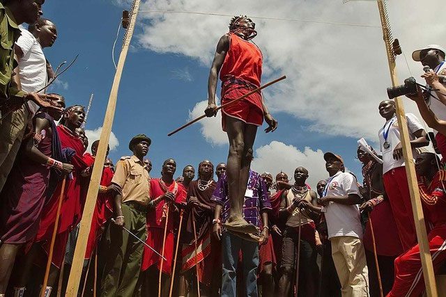 Dancing is an important part of Maasai life.