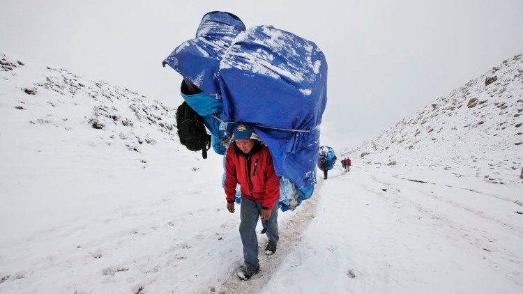 Sherpas are professional porters earning a living on the roof of the world.