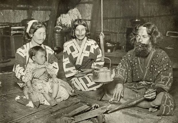 Ainu women's tattoos are thickened to resemble a... smile.