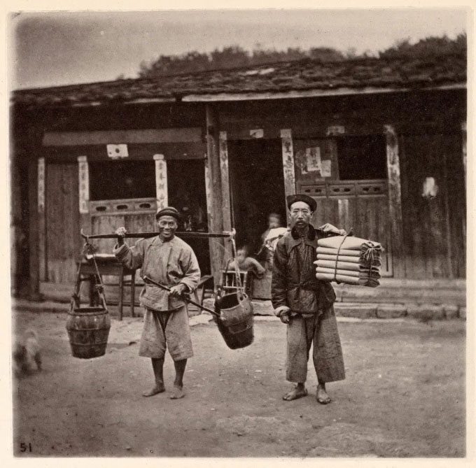 Laborers in Fuzhou, 1871.