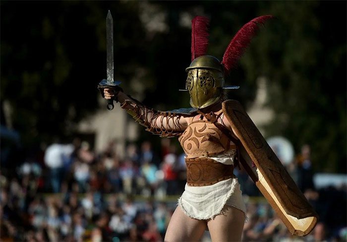 Although not common, female gladiators were part of ancient Roman history.