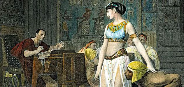 Cleopatra and Caesar (1866). Painting by Jean-Léon Gérôme