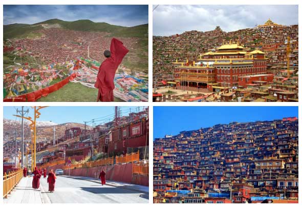 Many Tibetan Buddhist temples are concentrated here.