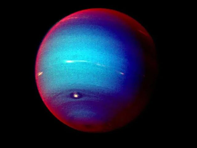 Neptune, as seen by Voyager 2 in 1989.