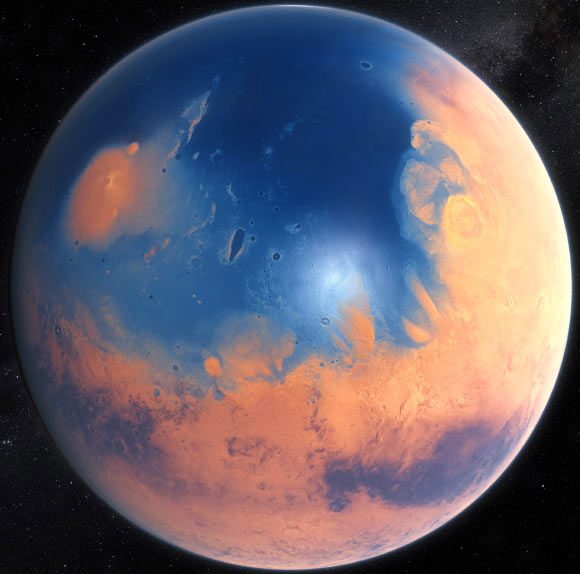 Primitive green Mars once had life but self-destructed