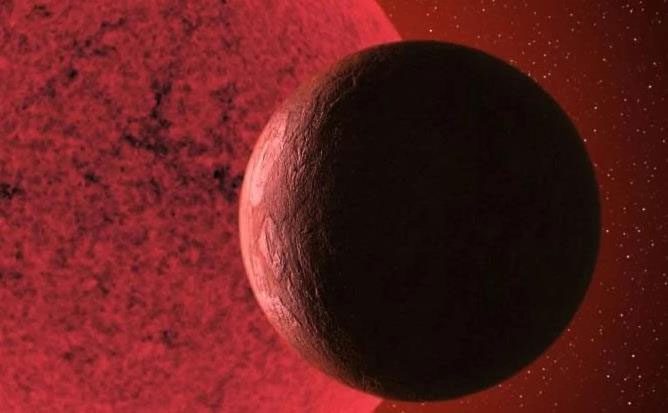 Graphic depiction of the recently discovered super-Earth