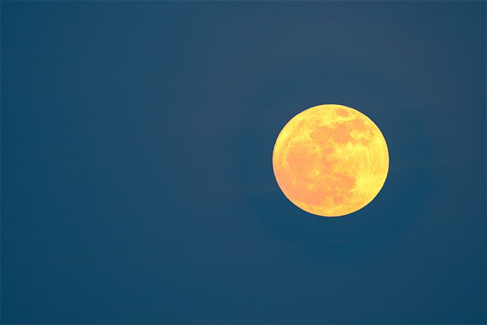 The largest and most orange supermoon can be observed at sunset on August 19.