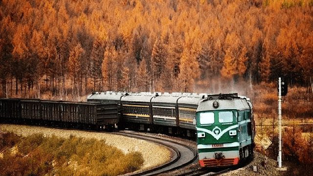 The International Train K3 from China is a unique mode of transport.