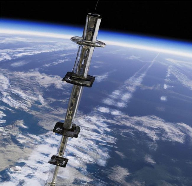 Concept of the space elevator.