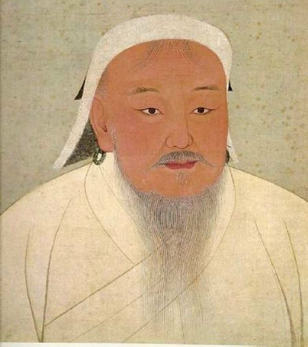 Portrait of Genghis Khan at the National Palace Museum in Taiwan.