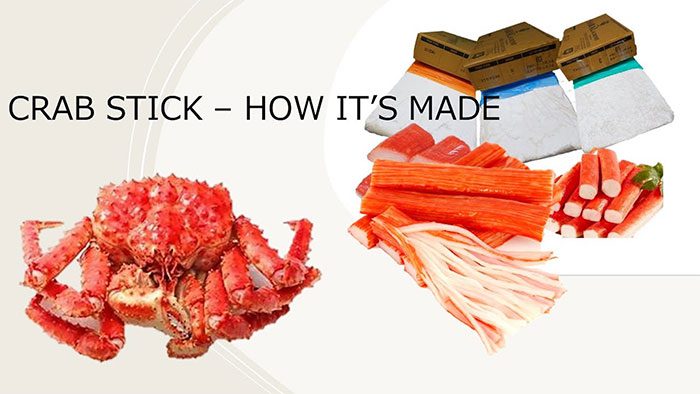 Imitation crab is made from fish, not crab.