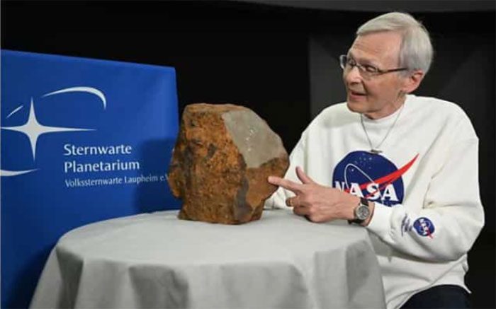 It turns out this rock is a meteorite worth millions of USD.