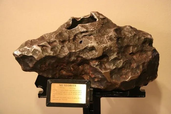 A piece of the ancient giant Canyon Diablo meteorite