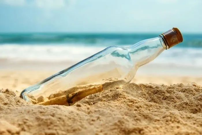 Before direct messaging became a norm, people often sent romantic messages in bottles.