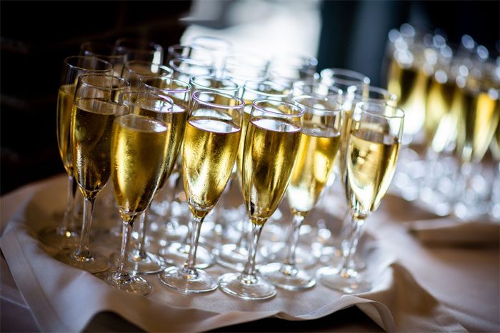 Champagne parties are popular in France during the New Year.