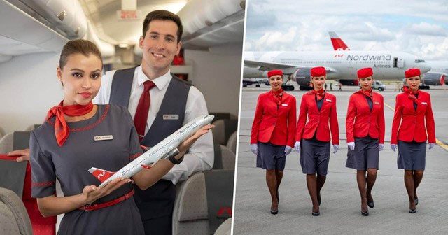 Silk scarves add personal charm to flight attendants.