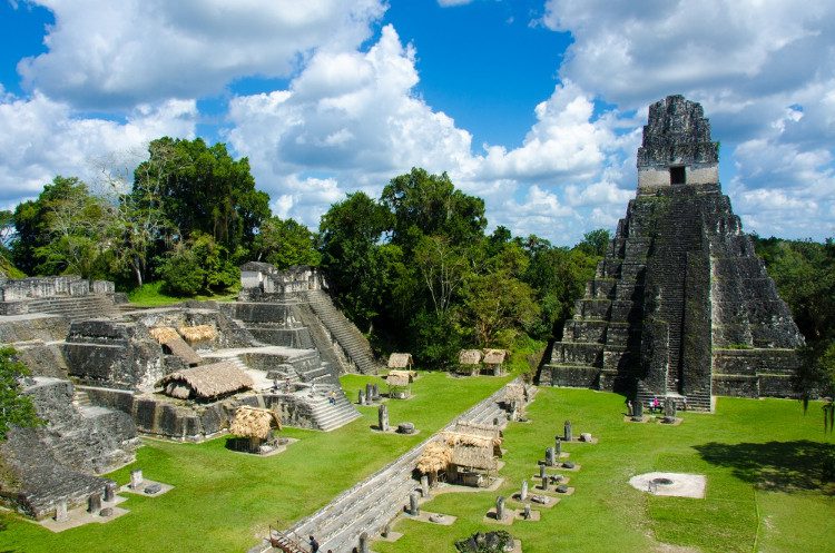 The Maya pyramids in Guatemala.