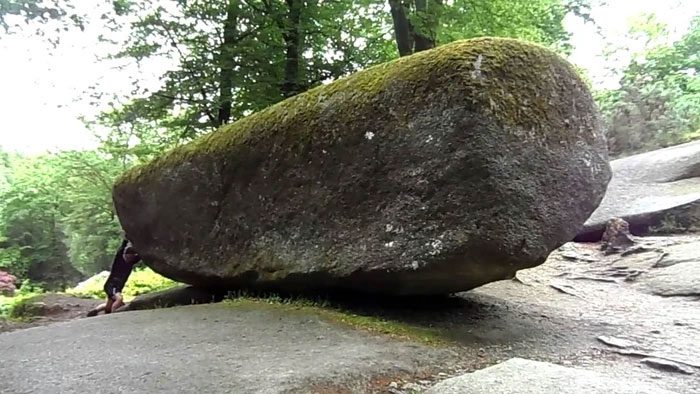 Trembling Rock weighs 137 tons and is located in the Huelgoat Forest in France.