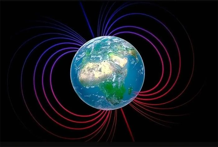 The Earth's magnetic poles have undergone magnetic reversals throughout history