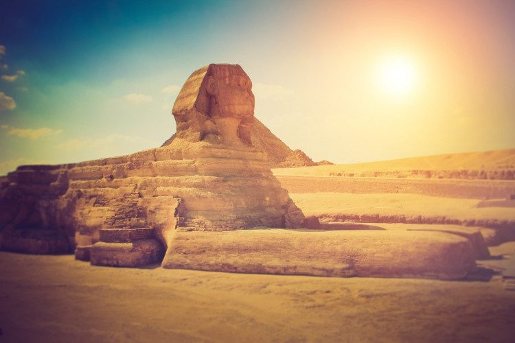 The giant Sphinx statues have endured for thousands of years.