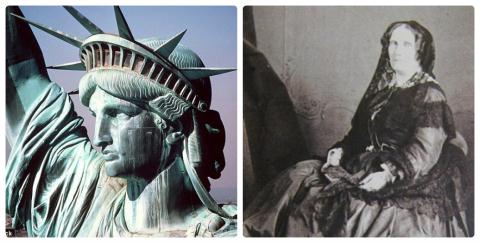 Many people believe that the Statue of Liberty was modeled after the face of the author's mother.