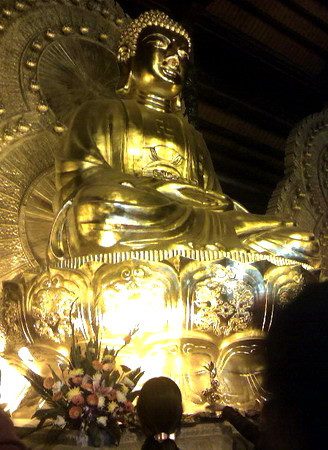 The Story of Vu Lan Festival: Buddha Statue at Bai Dinh Pagoda.