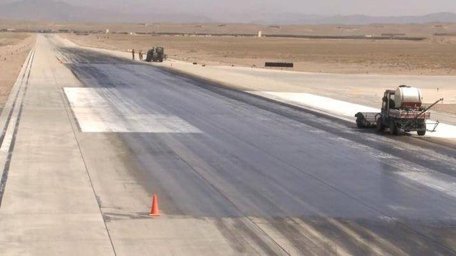 Most airports now use runway rubber removal vehicles