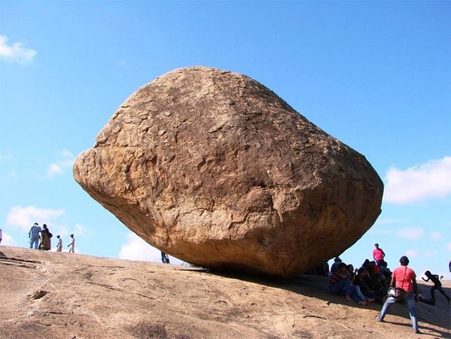 The mystery of the 250-ton rock balanced on a 45-degree slope