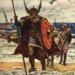 viking people decorate door 2688