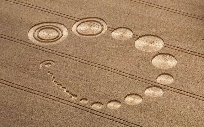 Mysterious circles in the fields