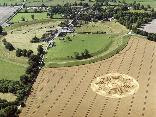 Mysterious circles in the fields